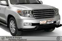 Frontschutzbügel breit Unterbodenschutz für Toyota Land Cruiser V8 J20 2007-2012 schwarz 76mm Edelstahl mit Gutachten