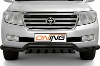 Frontschutzbügel breit Unterbodenschutz für Toyota Land Cruiser V8 J20 2007-2012 schwarz 76mm Edelstahl mit Gutachten