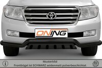 Frontschutzbügel breit Unterbodenschutz für Toyota Land Cruiser V8 J20 2007-2012 schwarz 76mm Edelstahl mit Gutachten