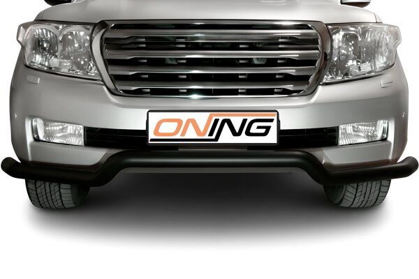Frontschutzbügel breit für Toyota Land Cruiser V8 J20 2007-2012 schwarz 76mm Edelstahl mit Gutachten