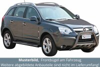 Frontbügel Edelstahl schwarz für Opel Antara 2007 - 2010 76mm mit Gutachten