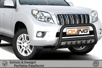 Frontbügel SCHWARZ mit Unterfahrschutz für Toyota Land Cruiser J15 2010-2013 70mm Gutachten