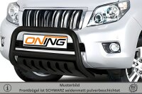 Frontbügel SCHWARZ mit Unterfahrschutz für Toyota Land Cruiser J15 2010-2013 70mm Gutachten