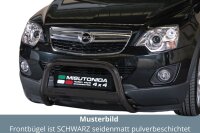Frontbügel Edelstahl schwarz für Opel Antara 2011 - 63mm mit Gutachten Frontschutzbügel