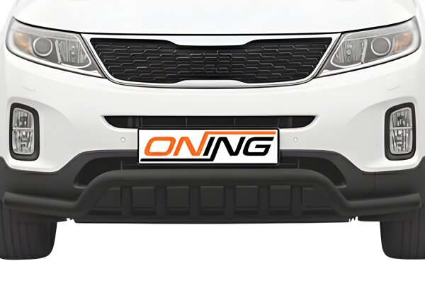 Frontbügel mit Unterfahrschutz für KIA Sorento II 2012-2014 SCHWARZ 70mm breit
