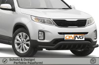 Frontbügel mit Unterfahrschutz für KIA Sorento II 2012-2014 SCHWARZ 70mm breit
