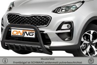 Frontbügel mit Unterbodenschutz für KIA Sportage 2018-2021 SCHWARZ 70mm Gutachten