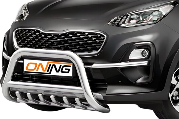Frontbügel mit Unterbodenschutz für KIA Sportage 2018-2021 70mm Frontschutzbügel Gutachten
