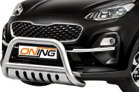Frontbügel mit Unterfahrschutz für KIA Sportage 2018-2021 70mm Frontschutzbügel Gutachten