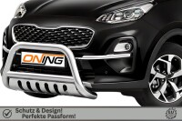 Frontbügel mit Unterfahrschutz für KIA Sportage 2018-2021 70mm Frontschutzbügel Gutachten