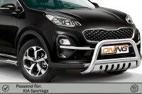 Frontbügel mit Unterfahrschutz für KIA Sportage 2018-2021 70mm Frontschutzbügel Gutachten