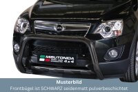 Frontbügel Edelstahl schwarz für Opel Antara 2011 - 76mm mit Gutachten Frontschutzbügel