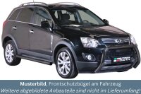 Frontbügel Edelstahl schwarz für Opel Antara 2011 - 76mm mit Gutachten Frontschutzbügel