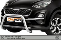 Frontbügel für KIA Sportage 2018-2021 70mm Frontschutzbügel Edelstahl Gutachten