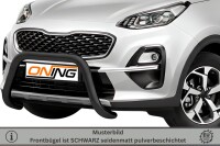 Frontbügel für KIA Sportage 2018-2021 SCHWARZ 70mm Frontschutzbügel Bullbal Gutachten