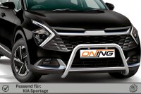 Frontbügel mit Querstreben für KIA Sportage NQ5 2021- 60mm Frontschutzbügel Gutachten