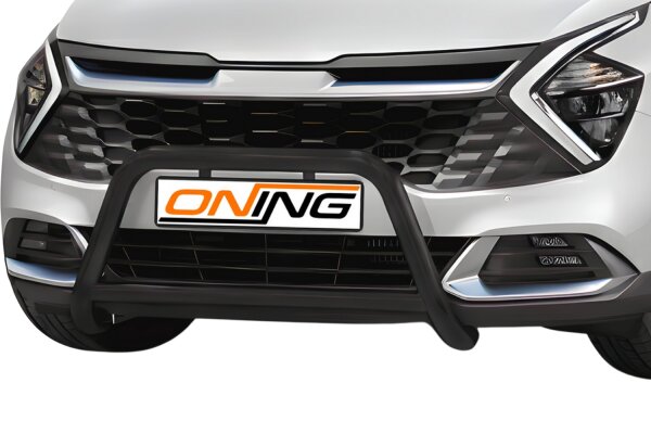 Frontbügel mit Querstreben für KIA Sportage NQ5 2021- SCHWARZ 60mm Edelstahl Gutachten
