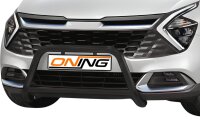 Frontbügel mit Querstreben für KIA Sportage NQ5 2021- SCHWARZ 60mm Edelstahl Gutachten