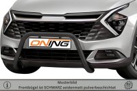 Frontbügel für KIA Sportage NQ5 2021- SCHWARZ 60mm Frontschutzbügel Bullbal Gutachten