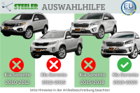 Frontbügel für KIA Sorento UM III 2018-2020 SCHWARZ 60mm breit Frontschutzbügel Gutachten