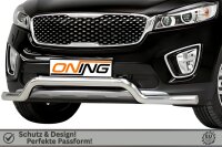 Frontbügel für KIA Sorento UM III 2018-2020 60mm breit Frontschutzbügel Gutachten