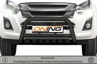 Frontbügel mit Unterfahrschutz für Isuzu D-Max II 2017-2020 SCHWARZ 70mm Gutachten
