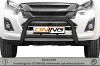 Frontbügel mit Querstreben für Isuzu D-Max II 2017-2020 SCHWARZ 70mm Edelstahl Gutachten