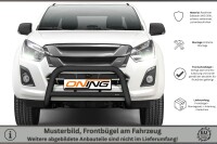 Frontbügel mit Querstreben für Isuzu D-Max II 2017-2020 SCHWARZ 70mm Edelstahl Gutachten