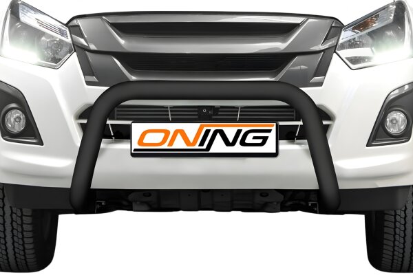 Frontbügel für Isuzu D-Max II 2017-2020 SCHWARZ 70mm Frontschutzbügel Gutachten