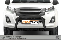 Frontbügel für Isuzu D-Max II 2017-2020 SCHWARZ 70mm Frontschutzbügel Gutachten