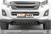 Frontbügel mit Unterfahrschutz für Isuzu D-Max II 2017-2020 SCHWARZ 70mm Gutachten