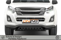 Frontbügel mit Unterfahrschutz für Isuzu D-Max II 2017-2020 SCHWARZ 70mm Gutachten