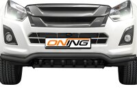 Frontbügel mit Unterbodenschutz für Isuzu D-Max II 2017-2020 SCHWARZ 70mm breit Gutachten