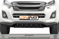 Frontbügel mit Unterbodenschutz für Isuzu D-Max II 2017-2020 SCHWARZ 70mm breit Gutachten