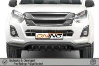 Frontbügel mit Unterbodenschutz für Isuzu D-Max II 2017-2020 SCHWARZ 70mm breit Gutachten