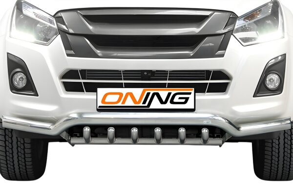 Frontbügel mit Unterbodenschutz für Isuzu D-Max II 2017-2020 70mm breit Gutachten