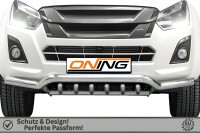 Frontbügel mit Unterbodenschutz für Isuzu D-Max II 2017-2020 70mm breit Gutachten