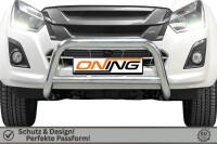 Frontbügel mit Querstreben für Isuzu D-Max II 2017-2020 70mm Edelstahl Gutachten