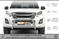 Frontbügel mit Querstreben für Isuzu D-Max II 2017-2020 70mm Edelstahl Gutachten