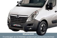 Frontbügel Edelstahl schwarz für Opel MOVANO B 2010-2019 Ø63mm mit Gutachten Frontschutzbügel