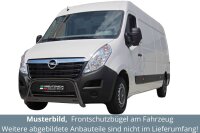 Frontbügel Edelstahl schwarz für Opel MOVANO B 2010-2019 Ø63mm mit Gutachten Frontschutzbügel