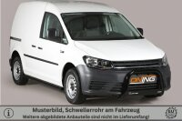 Schwellerrohre SCHWARZ ohne Tritt für VW Caddy...