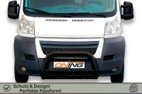 Frontbügel mit Unterbodenschutz für Fiat Ducato 2006-2014 SCHWARZ 70mm Gutachten