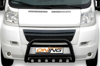 Frontbügel mit Unterfahrschutz für Fiat Ducato 2006-2014 SCHWARZ 70mm Gutachten