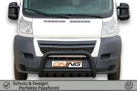 Frontbügel mit Unterfahrschutz für Fiat Ducato 2006-2014 SCHWARZ 70mm Gutachten