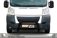 Frontbügel mit Querstreben für Fiat Ducato 2006-2014 SCHWARZ 70mm Gutachten