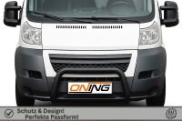 Frontbügel für Fiat Ducato 2006-2014 SCHWARZ 70mm Frontschutzbügel Gutachten