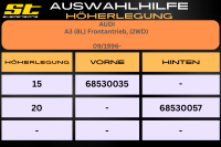 ST Höherlegung für Audi A3 8L Frontantrieb 2WD VA 15mm