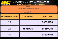 ST Höherlegung für Audi Q2 GA Frontantrieb 2WD VA 20mm