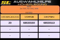 ST Höherlegung für BMW 1er F20 F21  VA 20mm
